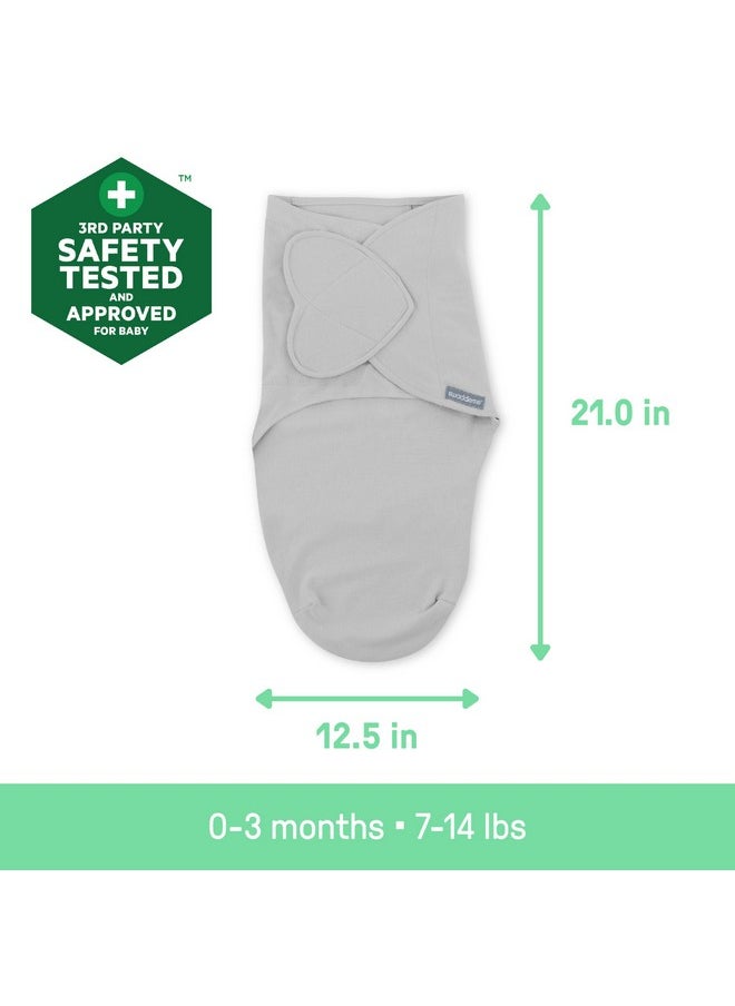 SwaddleMe - Ingenuity SwaddleMe Monogram Collection Baby Swaddle, 100% Cotton, Improves Sleep & Calms Startle Reflex, 0-3 Months, Pocket Fold Design for Easy Changes, 1.0 TOG, 3-Pack - Dino Mite - Image 1