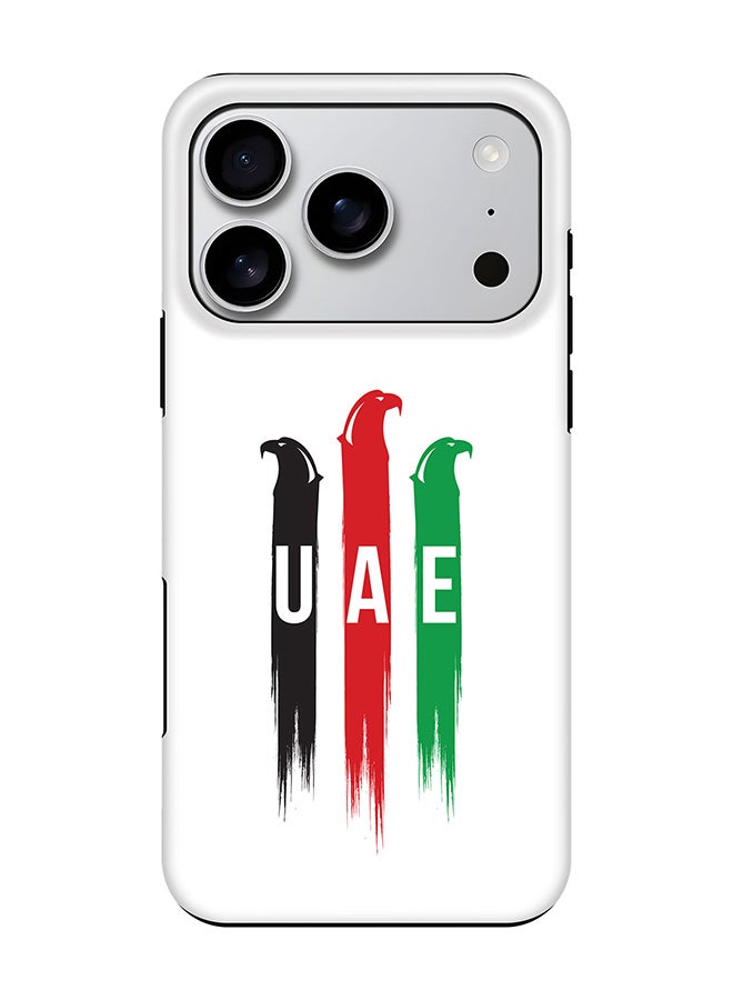 Stylizedd Tough Pro Magnetic Case for iPhone 17 Pro, Dual Layer hybrid PC + TPU Mobile Cover Matte - UAE Falcons
