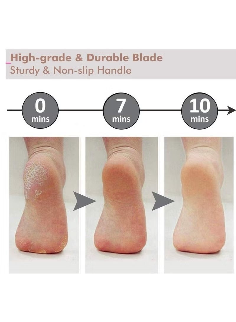 مبرد القدم، أداة مثالية للعناية بالقدمين، يمكن استخدامها على القدمين الرطبة والجافة، أداة معدنية لإزالة الجلد الميت، للحصول على قدمين ناعمتين وجميلتين. - Image 3