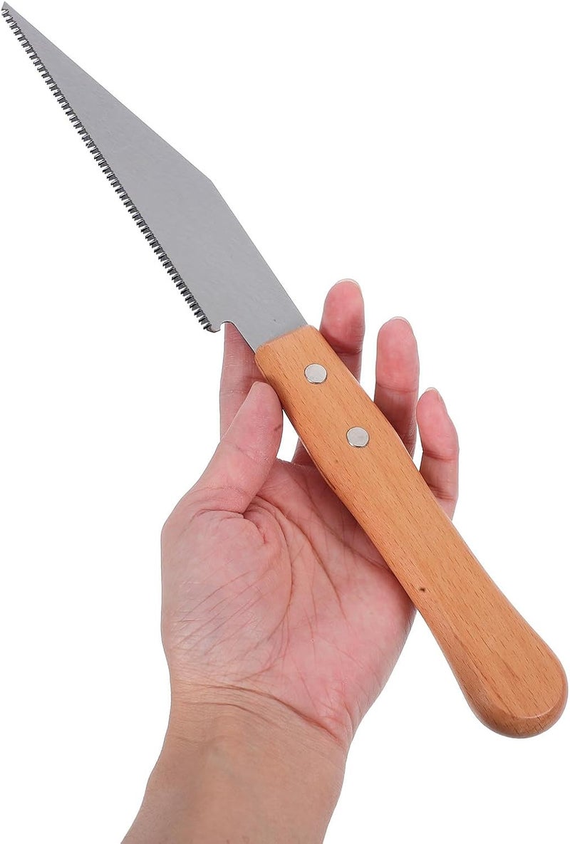 Lurrose Japanese Pull Saw for Wood Cutting Fine Tooth Hand Saw with Hardened Blade for Woodworking and Tree Pruning Ergonomic Handle - Image 3