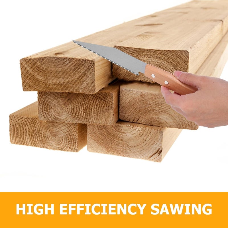 Lurrose Japanese Pull Saw for Wood Cutting Fine Tooth Hand Saw with Hardened Blade for Woodworking and Tree Pruning Ergonomic Handle - Image 2
