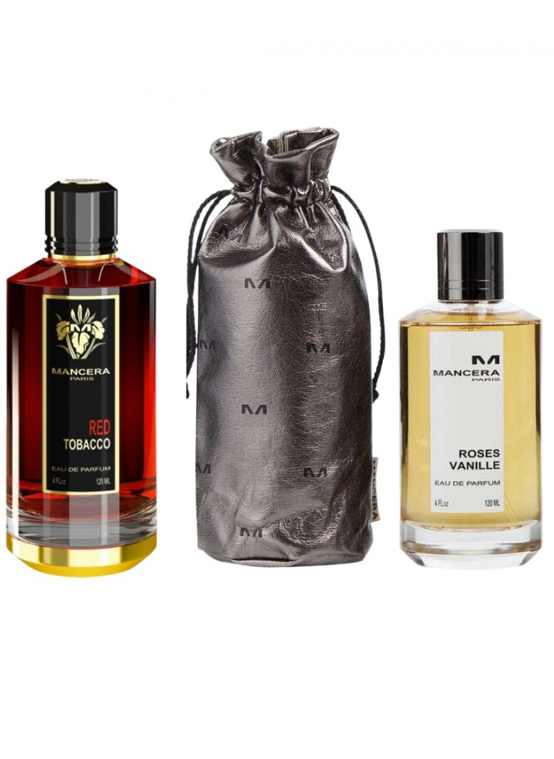 مانسيرا - عرض عطر مانسيراء روز فنيلاء 120مل و عطر منسيراء رد توباكو 120مل - Image 1
