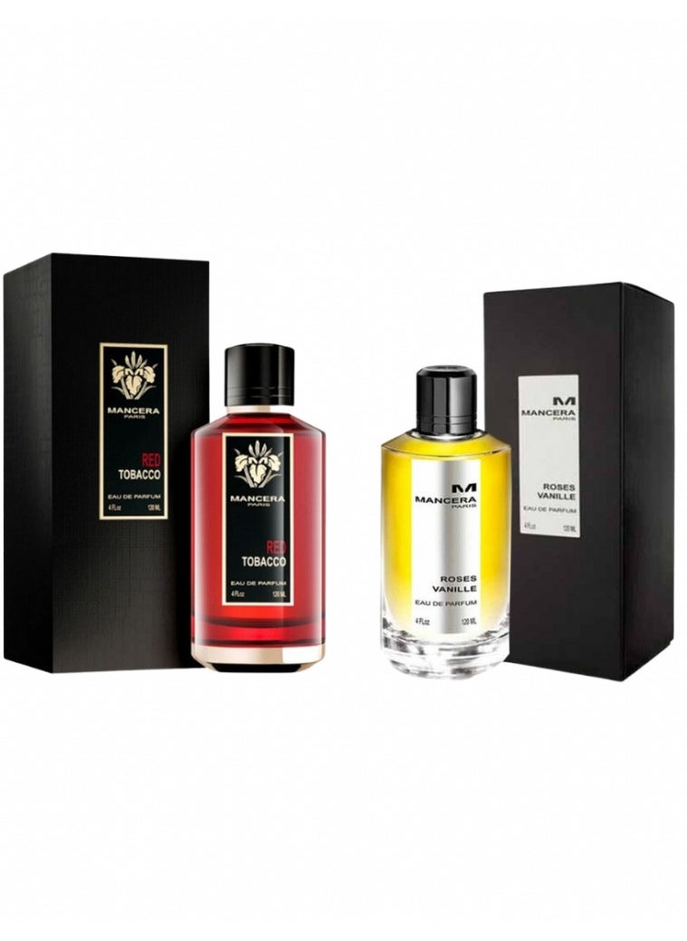 مانسيرا - عرض عطر مانسيراء روز فنيلاء 120مل و عطر منسيراء رد توباكو 120مل - Image 1