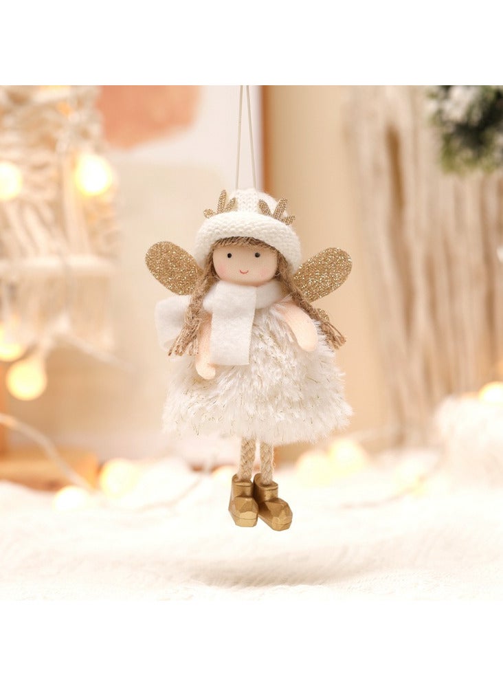 AUTOYSUR 3 قطع دمى قلائد، زخرفة العطلات، زينة الأشجار المعلقة، دمى فريدة من نوعها للبنات، لتزيين الأشجار (أ) - Image 4