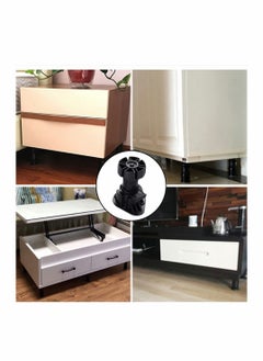 KASTWAVE KASTWAVE Cabinet Foot Plastic Height Furniture Cupboard Leg Adjustable Feet for Kitchen Bathroom Cabinet 80-120mm (6 Pcs)  - Image 5