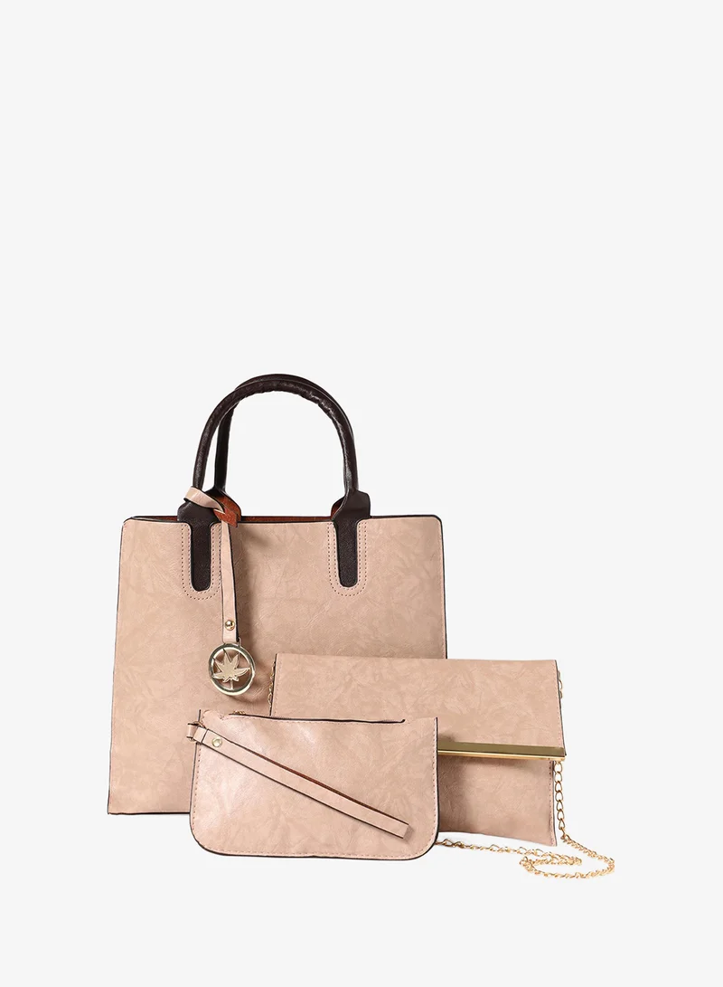 Haute Sauce  Textured Tote Clutch Set for Women | Best Price UAE