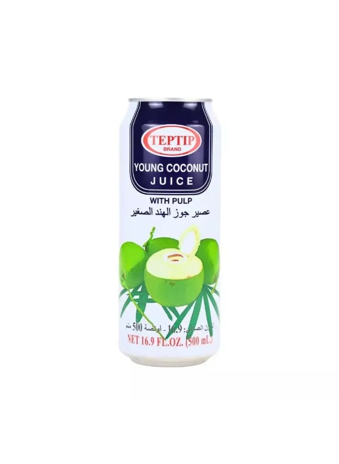 Tep Tip Teptip Young Coconut Juice with Pulp - 500ml  - Image 1
