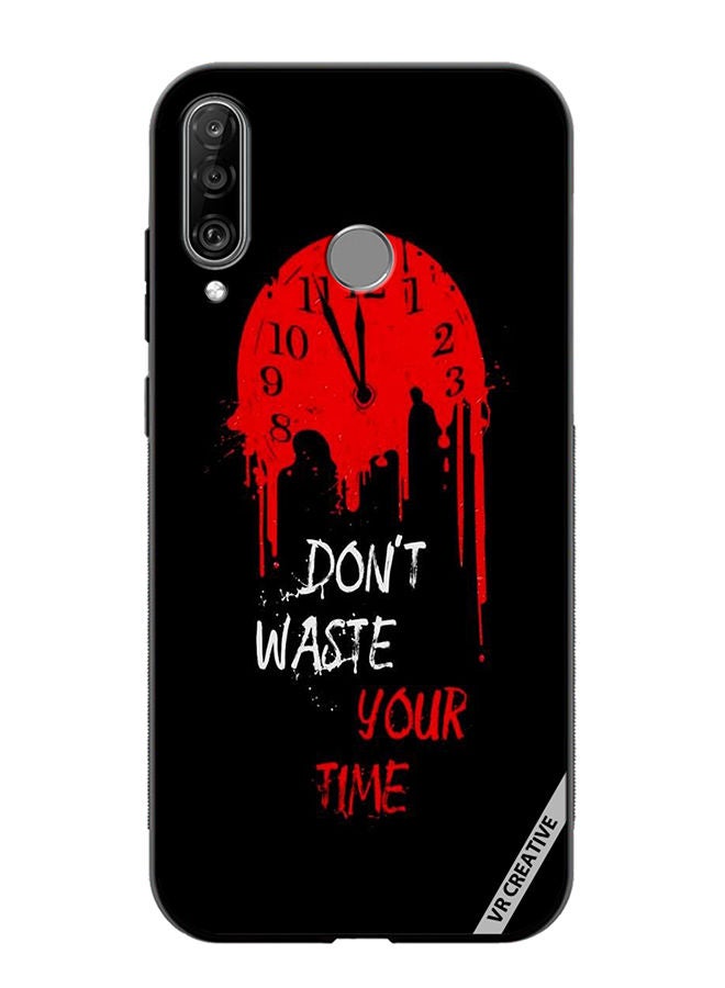 VR CREATIVE غطاء حماية لهاتف هواوي P30 لايت تصميم لا تضيع وقتك متعدد الألوان - Image 1