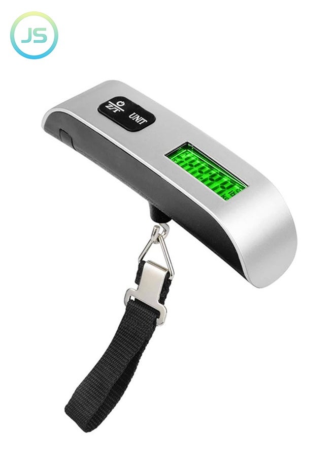 JS Electronic Luggage Scale, Portable Handheld Baggage Weight Scale for Travel, Hanging Luggage Weight Scale, Suitcase Scale with Lcd Display 50Kg/110Lb - Image 1