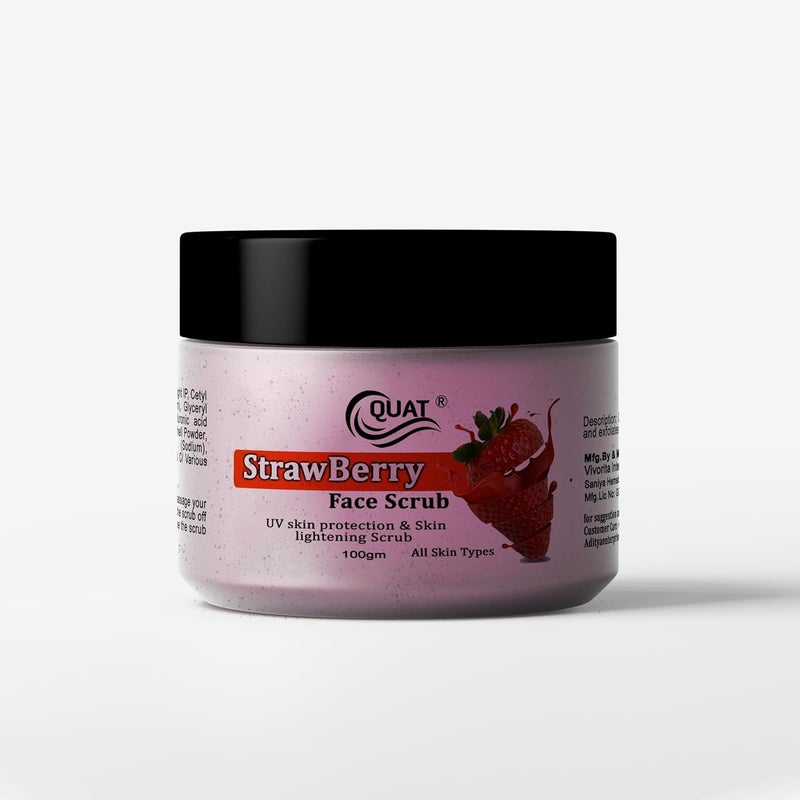 Quat Strawberry Face Scrub 100gm - Image 1