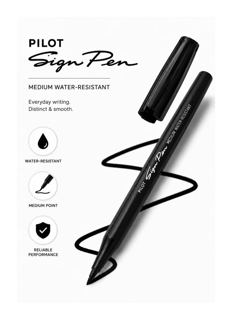 PILOT 1-Piece Waterproof Sign Pen Black Ink - Image 1