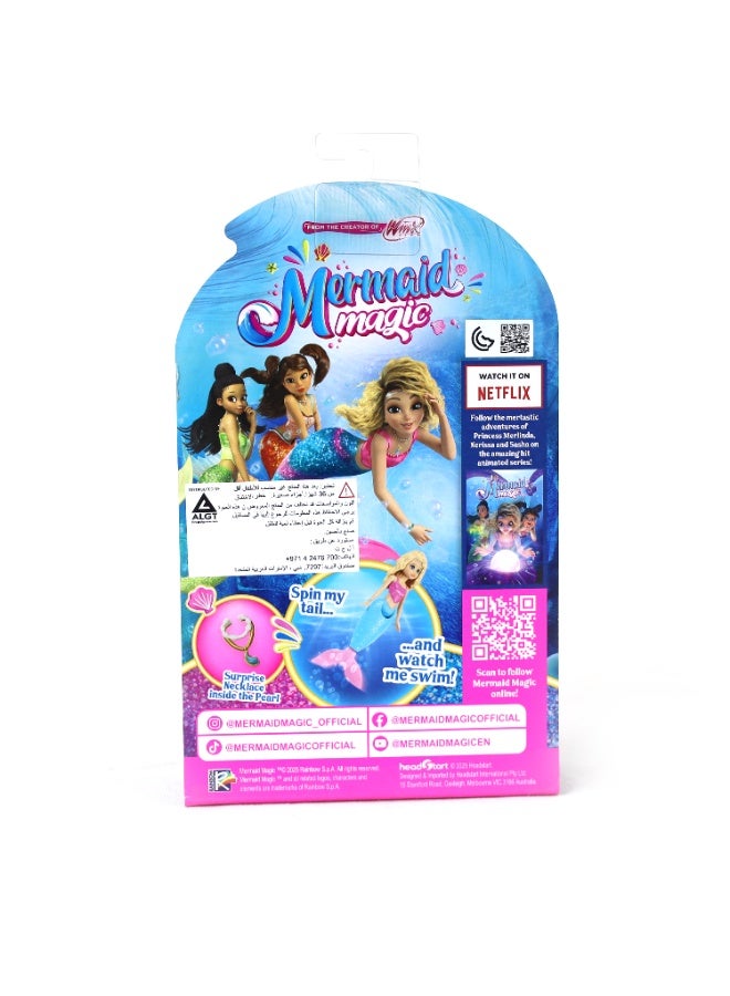 Mermaid Magic Wind-Up Swim Action Merlinda Mermaid Doll 5-Inches | Spin My Tail and Watch me Swim | Collectible Doll | Water Toy | Action Doll | Gift for Kids and Collectors - Image 5