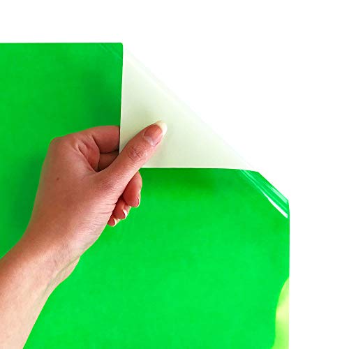 Siser EasyWeed Heat Transfer Vinyl 11.8" x 15ft Roll (Fluorescent Green) - Compatible, Cricut, Silhouette and Other Craft/Professional Cutters - CPSIA Certified - Image 2