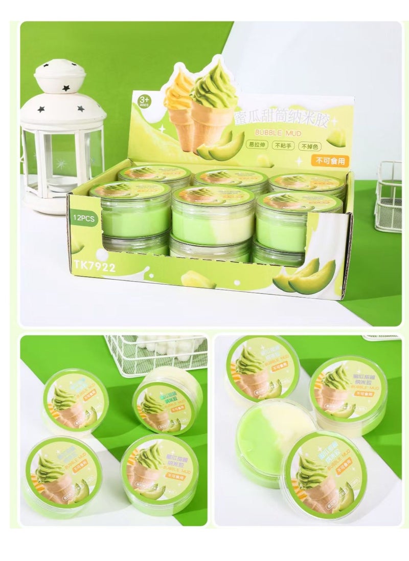 Generic - Watermelon Ice Cream Nano Slime is a fun and interactive product for children and adults alike. The slime comes in individual tubs designed to resemble watermelon ice cream, adding a fun and engaging touch. The slime has a soft, stretchy texture, making it ideal for play and shaping. Slime helps develop fine motor skills and creativity in children. It can be used to relieve stress and anxiety in adults. - Image 1