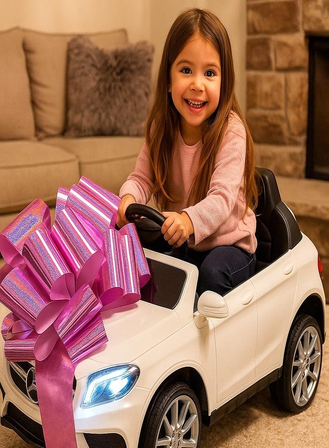 Hollima 16 inch Big Car Bow, Large Bow for Car, Purple Bows Gifts Giant Cars, Big Bow for Present, Birthday Bow for Present Wrapping, Christmas Wedding Party Bows New House Happy Birthday - Image 5