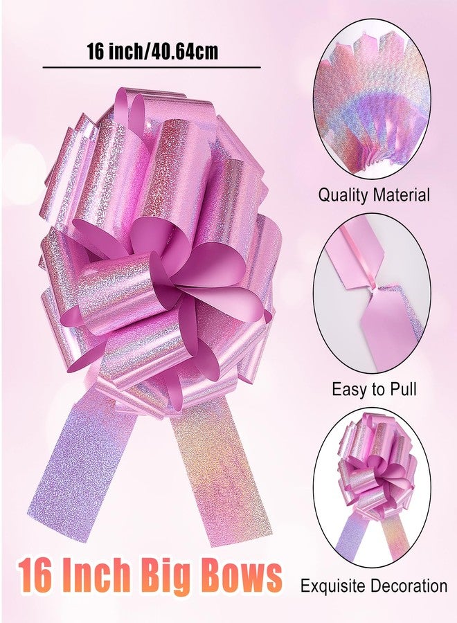 Hollima 16 inch Big Car Bow, Large Bow for Car, Purple Bows Gifts Giant Cars, Big Bow for Present, Birthday Bow for Present Wrapping, Christmas Wedding Party Bows New House Happy Birthday - Image 3
