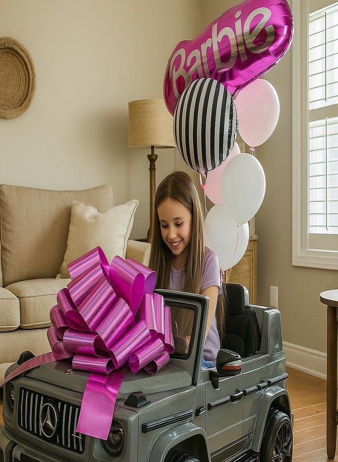 Hollima 16 inch Big Car Bow, Large Bow for Car, Purple Bows Gifts Giant Cars, Big Bow for Present, Birthday Bow for Present Wrapping, Christmas Wedding Party Bows New House Happy Birthday - Image 1