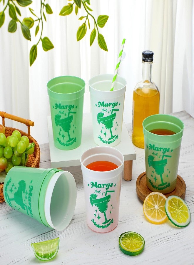 Ninehaoou 16 Pack Margs and Matrimony Bachelorette Party Cups Bachelorette Party Supplies 16oz Reusable Cowgirl Cups Bridal Shower Favors - Image 4