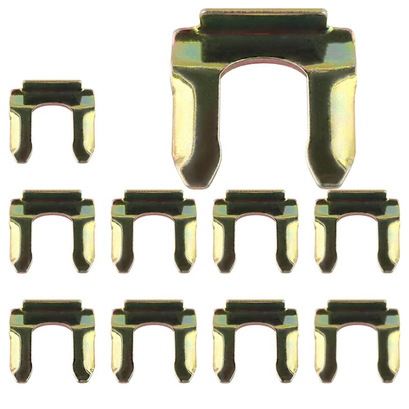 Basdures Replacement HW1457 Brake Hose Retaining Clips Kit 10 Pcs U Shaped Parking Hose Retaining Clip Brake Hose Lock for Cars Trucks Vehicles - Image 2