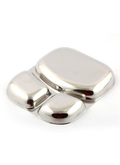 KCL KCL Stainless Steel (20 Guage) Mirror Finish Dynasty Plate- 1 Unit - (Diameter - 19 Cms)  - Image 3