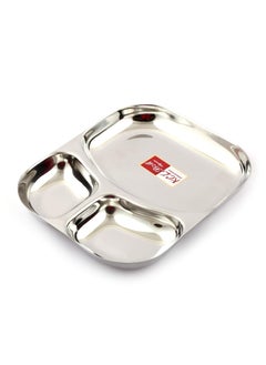 KCL KCL Stainless Steel (20 Guage) Mirror Finish Dynasty Plate- 1 Unit - (Diameter - 19 Cms)  - Image 2