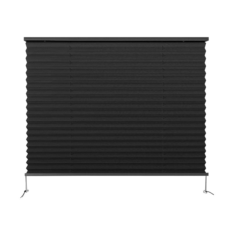 Dulepax RV Blinds - Pleated Shades, 32" W x 24" L Black RV Window Shades for Camper, Travel Trailers, Motorhome's Window - Image 1