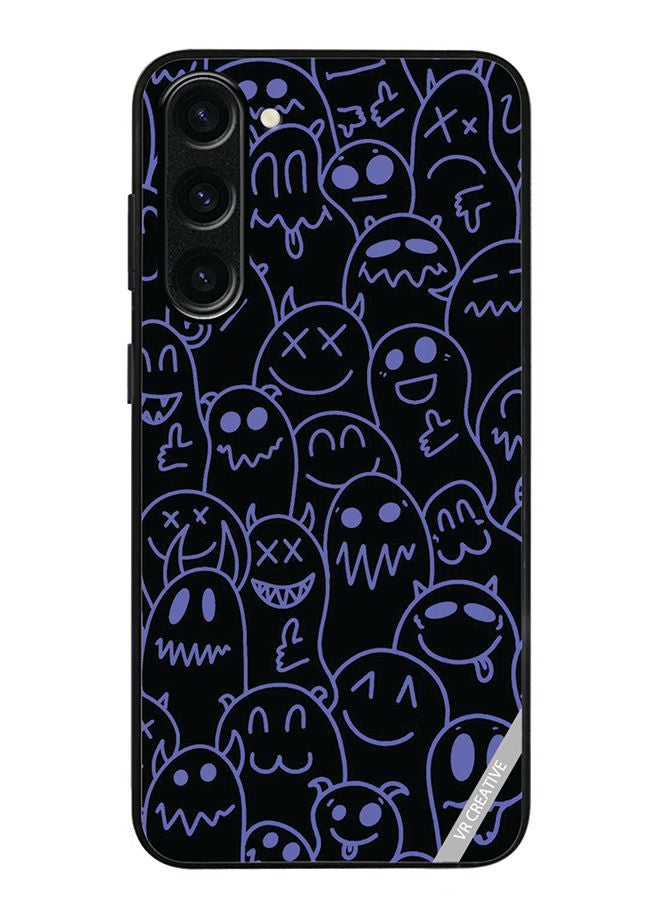 VR CREATIVE Protective Case Cover For Samsung Galaxy S23 Plus Halloween Design Multicolour - Image 1