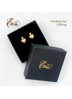 Double Heart with Pearl Gold Earring | Stainless Steel | Gold Plated - pzsku/ZE5151382B2BBE89A5F9EZ/45/_/1732179771/4c9c34d4-06bd-4a56-ba17-2550506180f9