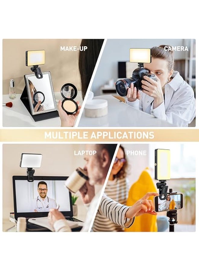 Rechargeable Clip-On Selfie Light with 120 LED Beads – 5000mAh Battery – 3 Adjustable Light Modes – For Mobile, Tablet, Camera, and Laptop - Image 3