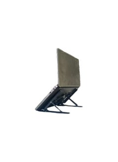 Spaceshoop Adjustable Portable Metal Laptop Riser Holder for 18cm Black  - Image 2