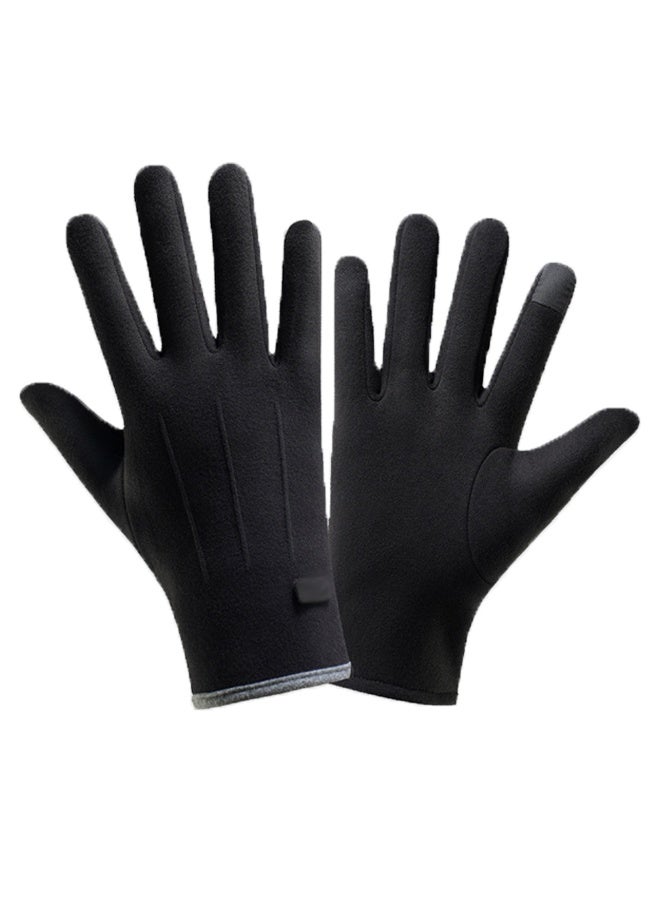 قفازات نسائية شتوية تعمل باللمس ناعمة ومريحة ومرنة حرارية للكتابة أثناء السفر وركوب الدراجات والجري - Image 1