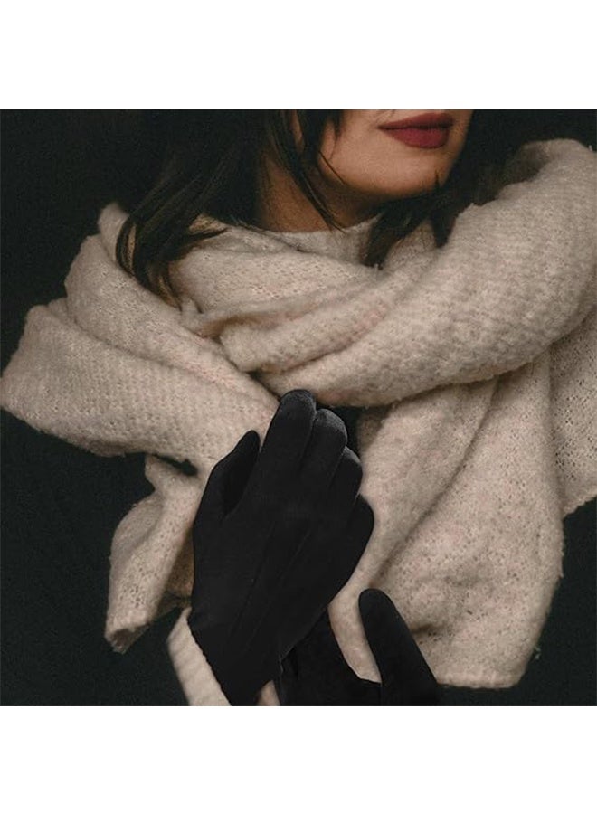 قفازات نسائية شتوية تعمل باللمس ناعمة ومريحة ومرنة حرارية للكتابة أثناء السفر وركوب الدراجات والجري - Image 5