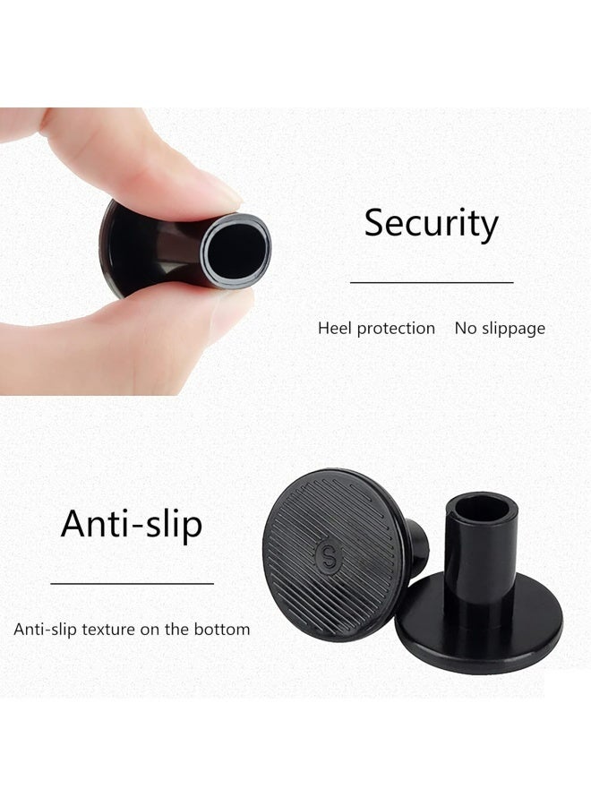 12 Pairs Transparent Heel Stoppers, Heel Repair Caps Covers for Women-Dance or Walk Safely on Soft or Uneven Surfaces- M,L - Image 4