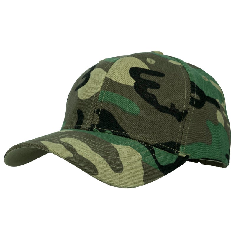 Gelante Adult Plain Baseball Cap Classic Adjustable Size for All Seasons 20001Camo1PC - Image 2