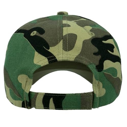 Gelante Adult Plain Baseball Cap Classic Adjustable Size for All Seasons 20001Camo1PC - Image 3