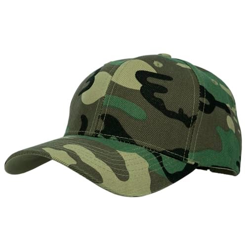 Gelante Adult Plain Baseball Cap Classic Adjustable Size for All Seasons 20001Camo1PC - Image 1