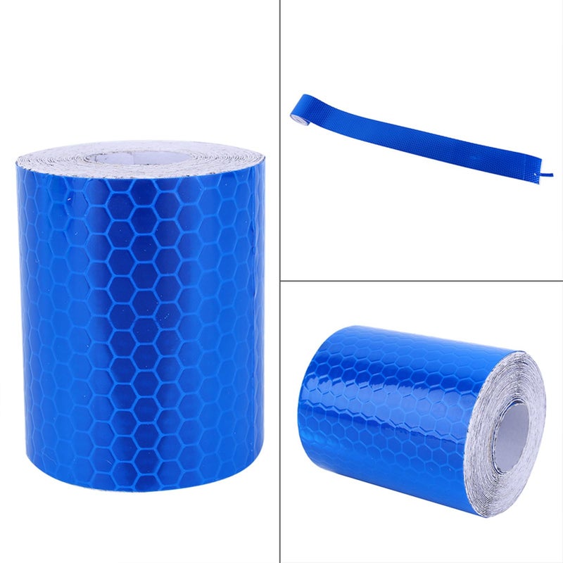 Yosoo Reflective Warning Safety Tape, 2inch Width 9.8ft Length Reflective Safety Warning Tape Film Sticker Conspicuity Tape Roll for Motorcycle, Car, Truck, Outdoor Sports - Image 4