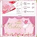 Tatuo Ballerina Birthday Party Decorations 5 x 3 ft Cute Ballet Photography Backdrops for Girls Birthday Baby Shower Dance Ballerina Party Supplies Decorations - Image 2