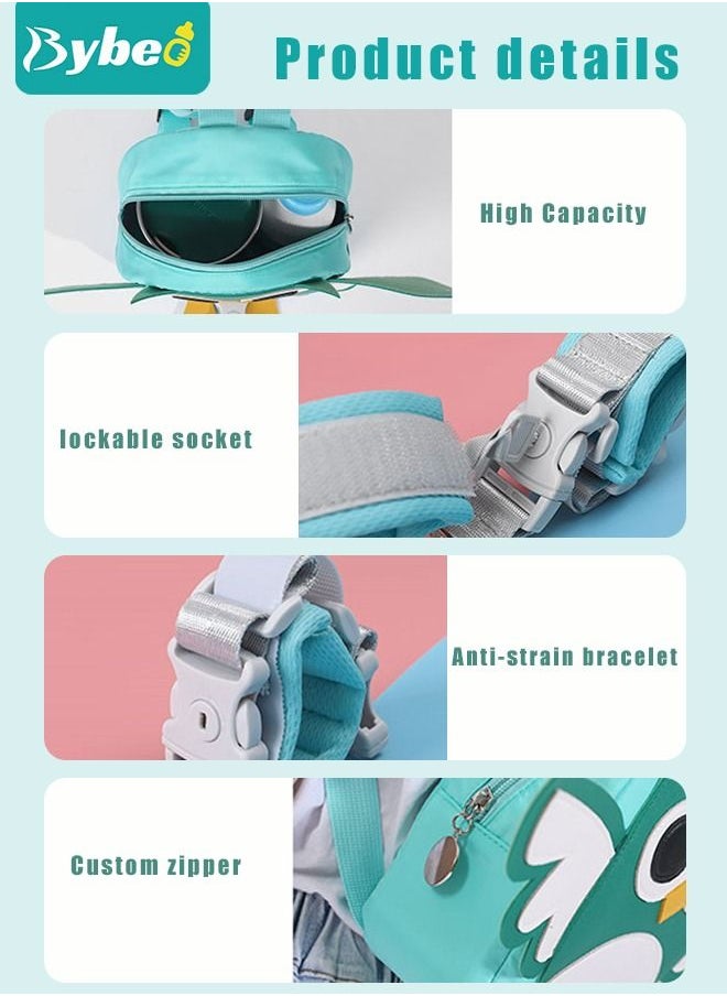 Bybeo - 2-In-1 Children Backpack with Safety Harness, Toddler Backpack With Anti-Lost Safety Belt Wrist Link For Boys Girls - Image 1