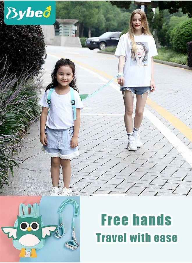 Bybeo - 2-In-1 Children Backpack with Safety Harness, Toddler Backpack With Anti-Lost Safety Belt Wrist Link For Boys Girls - Image 1