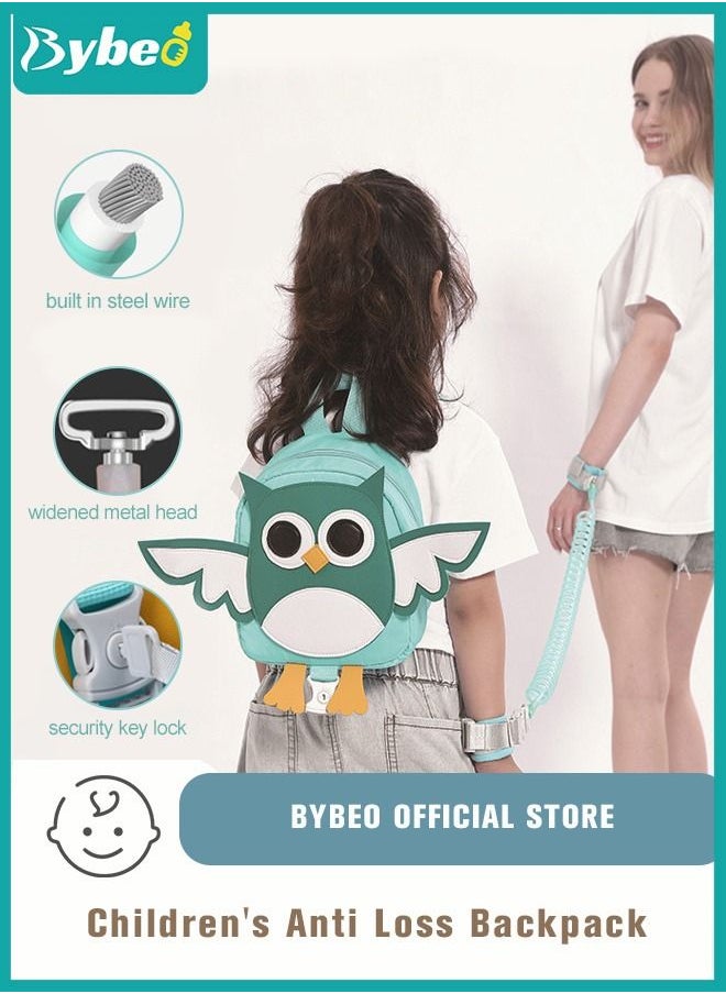 Bybeo - 2-In-1 Children Backpack with Safety Harness, Toddler Backpack With Anti-Lost Safety Belt Wrist Link For Boys Girls - Image 1