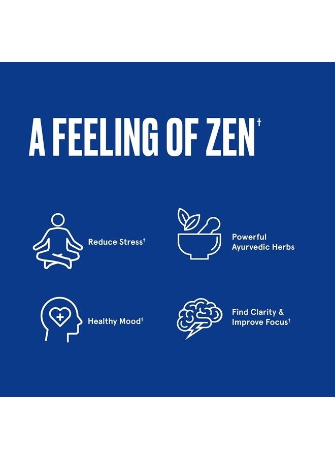 Bulletproof - Zen Mode Stress Relief and Tranquility Capsules, 45 Count, Supplement for Calm and Relaxation - Image 1
