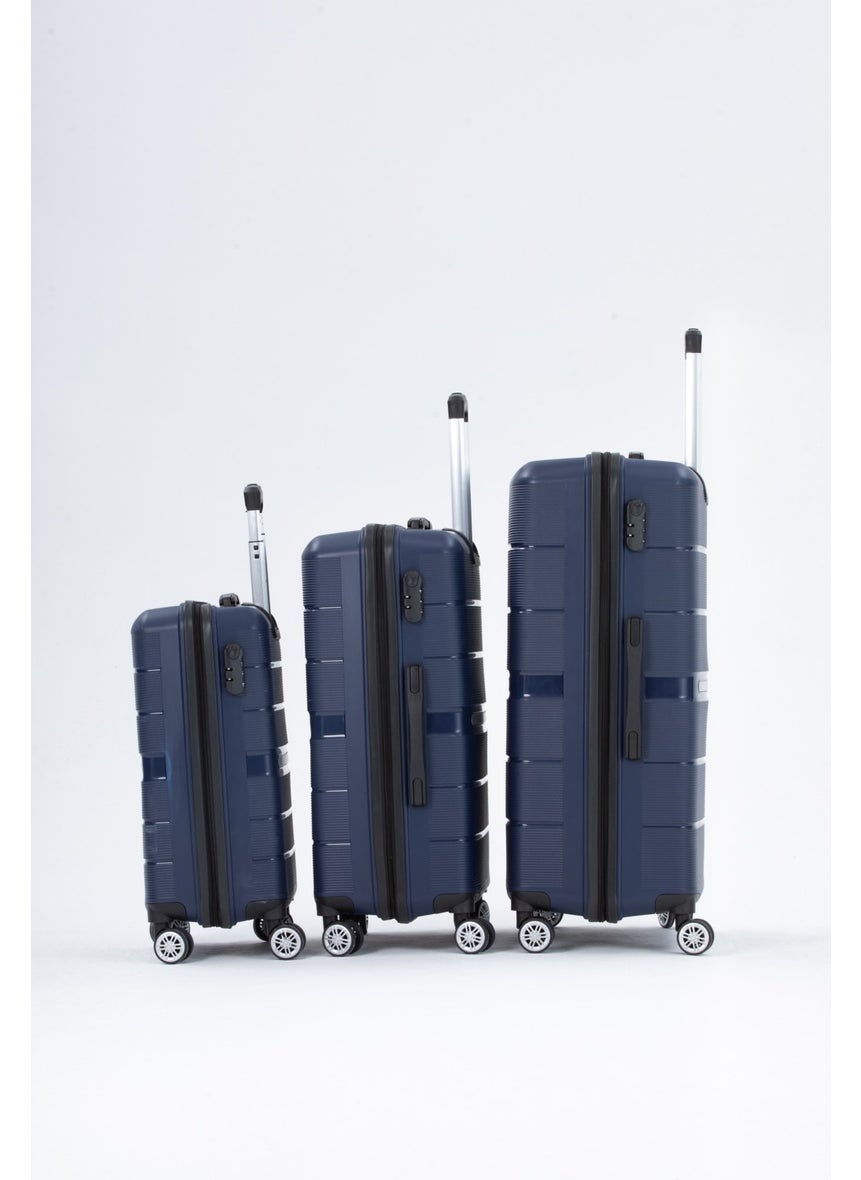 HSR - Silicone Unbreakable [polypropylene] Suitcase Set Large + Medium + Cabin Size - Image 1