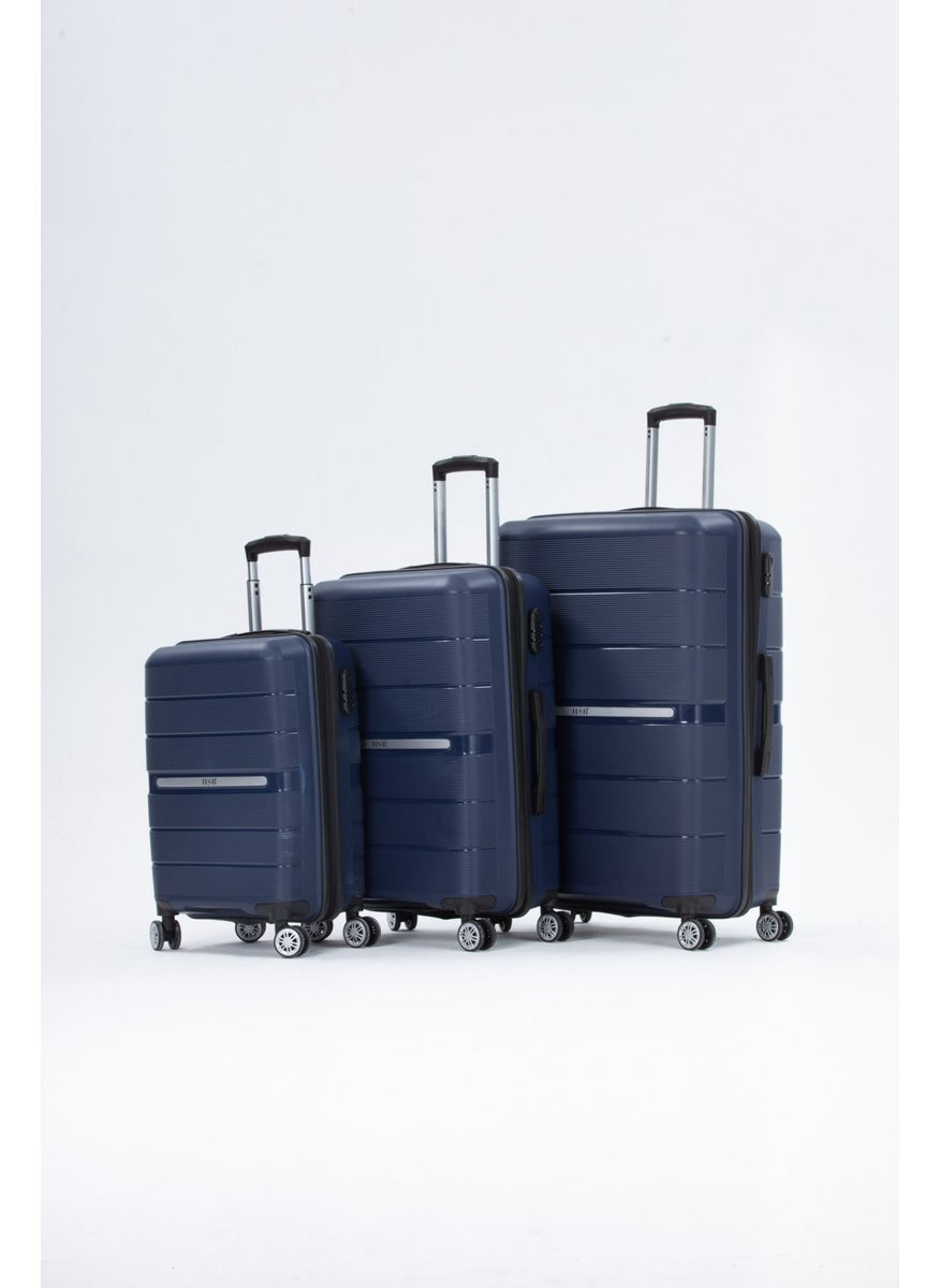HSR - Silicone Unbreakable [polypropylene] Suitcase Set Large + Medium + Cabin Size - Image 1