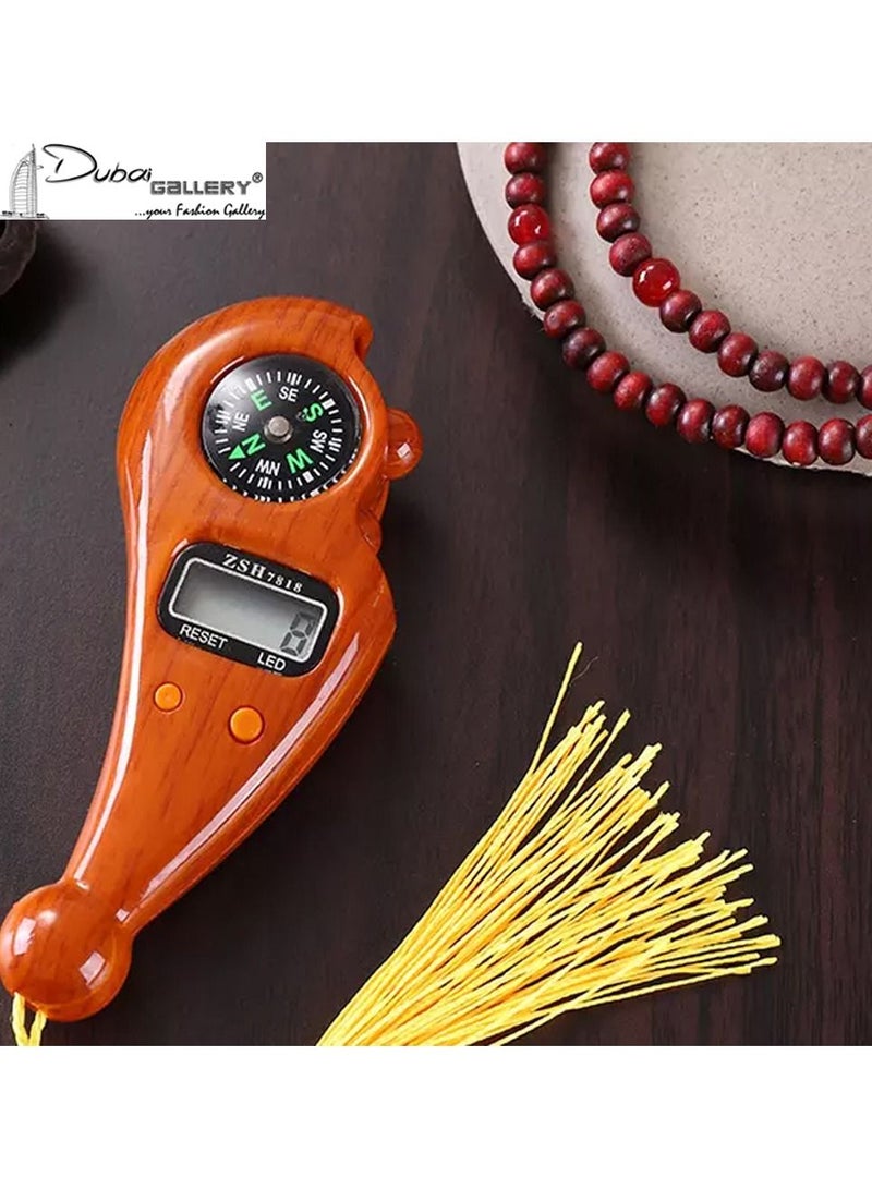 DubaiGallery Finger Counter-Islamic Tasbih Bead Portable Rotating Prayer Beads with Digital Counter Digital Finger Tasbeeh Misbaha Counter Prayer Islamic Tasbih Muslim Eid Gift - Image 1