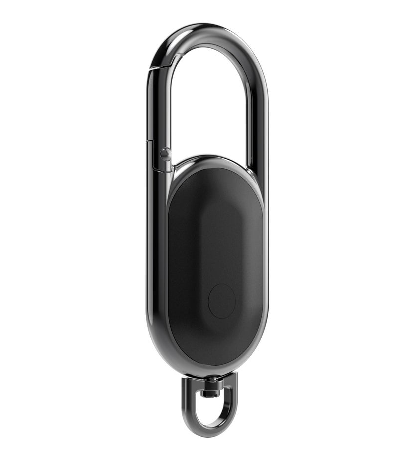 caijin Mini Bluetooth GPS tracker, anti-loss GPS tracker, smart carabiner keychain with "Find My" function, connects to car keychains, can locate keys, pet dogs, children's keys, bags, wallets, car trackers, keychains compatible for Android systems only - Image 1