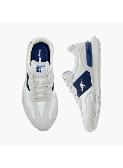kangaROOS Men's Logo Detail Sports Shoes with Lace-Up Closure