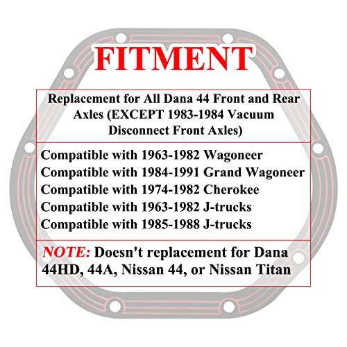 GREATUS LLR-D044 Differential Cover Gasket Replacement for Dana 44 Axles Drivetrain Sealing - 2PCS - Image 3