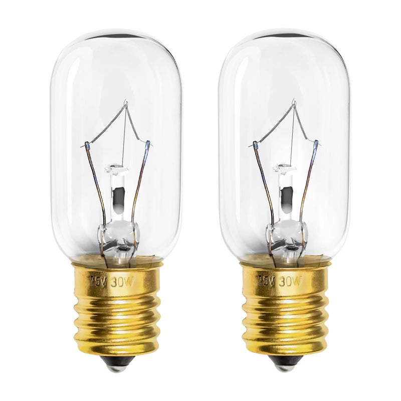 Belleone Light Bulb Fits for LG Microwave Oven Compatible with LG Frigidaire Kenmore Whirlpool GE Over The Range Microwave Dimmable 125V 30W E17 Base Kitchen Night Light Replaces 6912W1Z004B