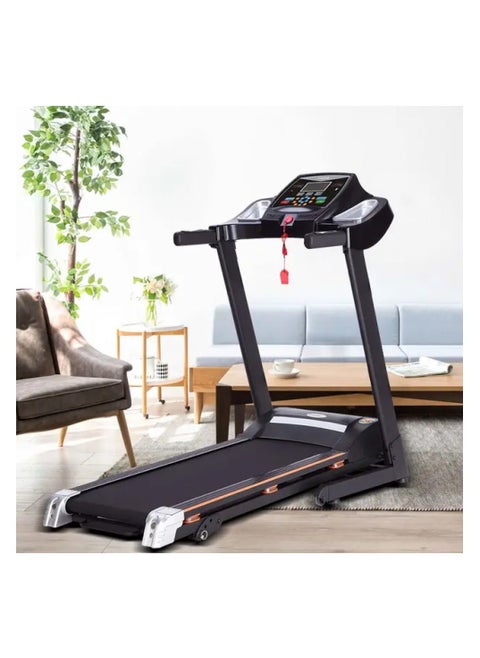 1.5 Hour Motorized Treadmill, Maximum User Weight 90kg, 3 Levels and Manual Incline, Running Surface 400 x 1200mm, Speed ​​Range 1.0-10km/h, 505A,, Black